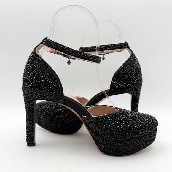 Naturalizer Pnina Tornai Womens Rak Platform Pump US 5.5 M Black Satin EUC - Picture 3 of 14